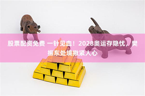 股票配资免费 一针见血！2028奥运存隐忧，樊振东处境揪紧人心